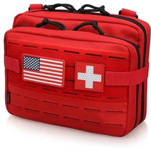 Molle Admin Pouch of Laser Cut, Military Medical EMT Organizer with Map Pocket